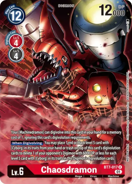 Digimon TCG Card 'BT7-017_P1' 'Chaosdramon'