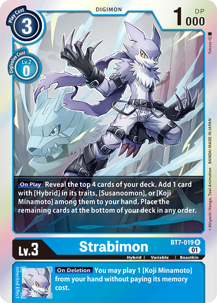 Digimon TCG Card 'BT7-019' 'Strabimon'