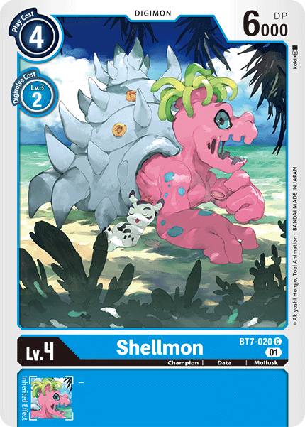 Digimon TCG Card 'BT7-020' 'Shellmon'