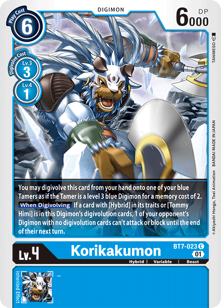 Digimon TCG Card BT7-023 Korikakumon