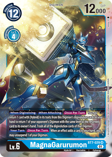 Deck Blue Hybrid with preview of card BT7-029
