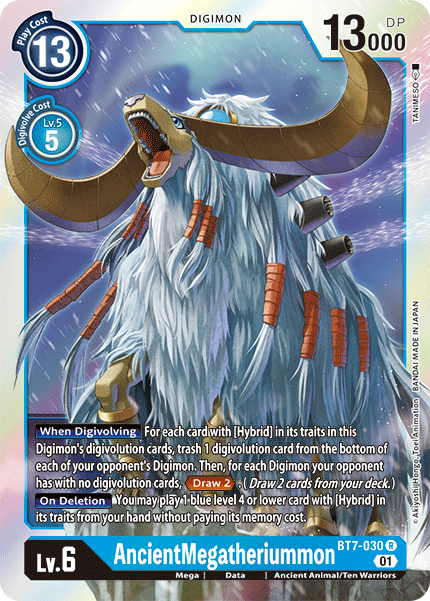 Digimon TCG Card BT7-030 AncientMegatheriummon