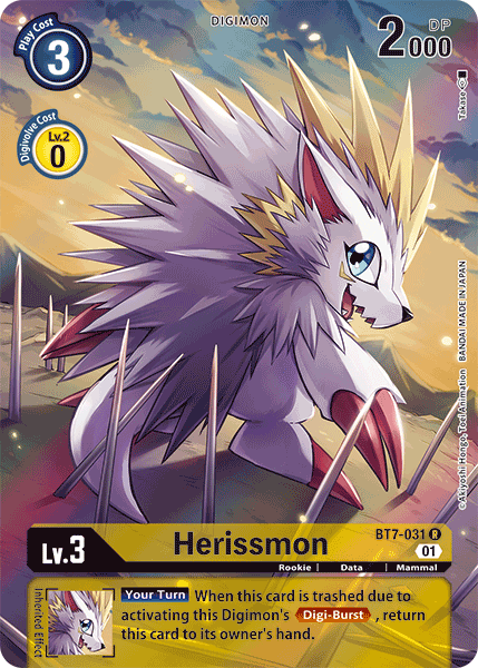 Digimon TCG Card 'BT7-031_P1' 'Herissmon'