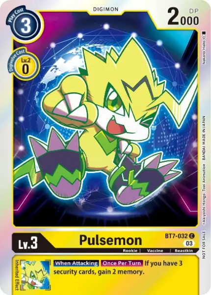 Digimon TCG Card BT7-032_P1 Pulsemon