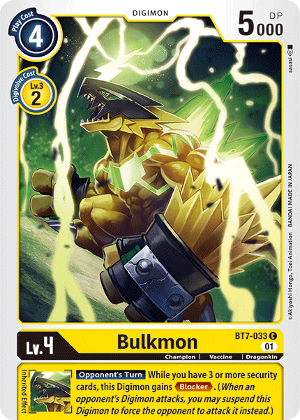 Digimon TCG Card 'BT7-033' 'Bulkmon'