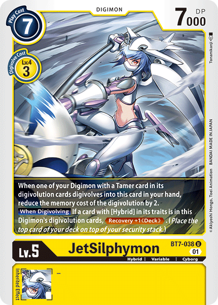 Digimon TCG Card BT7-038 JetSilphymon