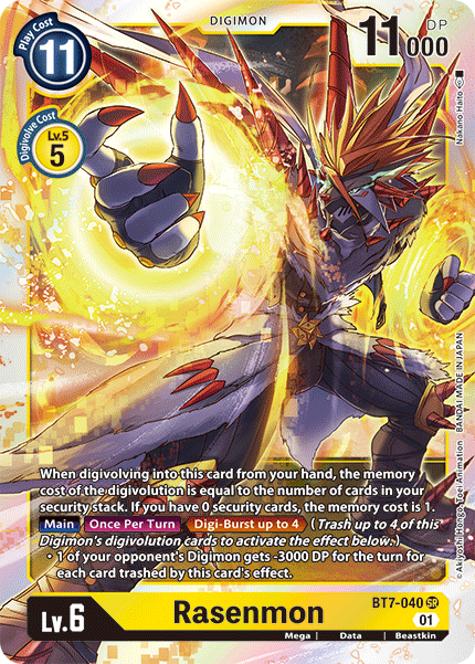 Digimon TCG Card 'BT7-040' 'Rasenmon'