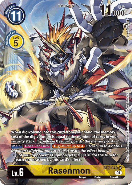 Digimon TCG Card BT7-040_P1 Rasenmon