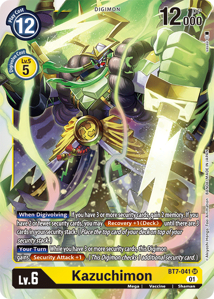 Digimon TCG Card 'BT7-041' 'Kazuchimon'