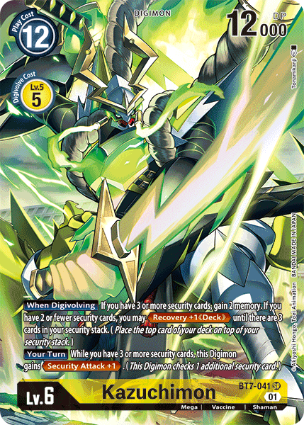 Digimon TCG Card 'BT7-041_P1' 'Kazuchimon'