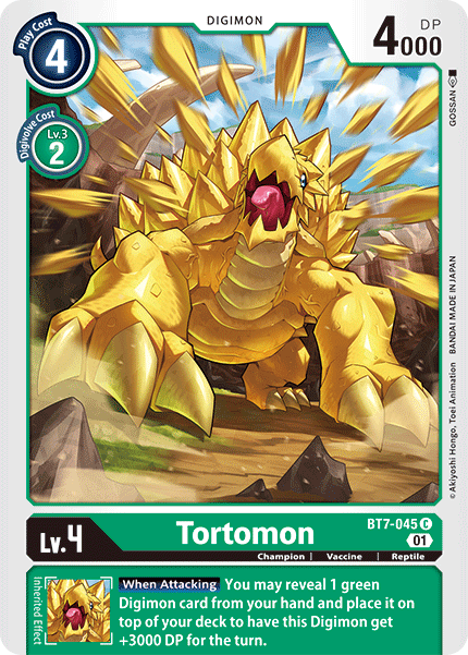 Digimon TCG Card BT7-045 Tortomon