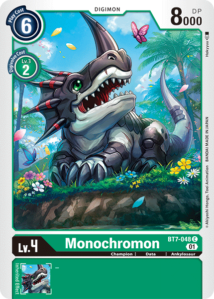 Digimon TCG Card BT7-048 Monochromon