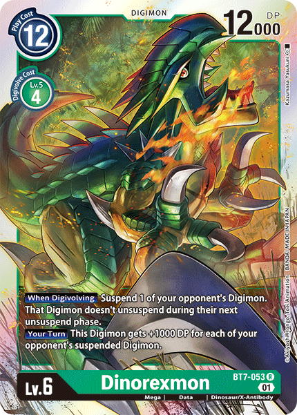 Digimon TCG Card 'BT7-053' 'Dinorexmon'