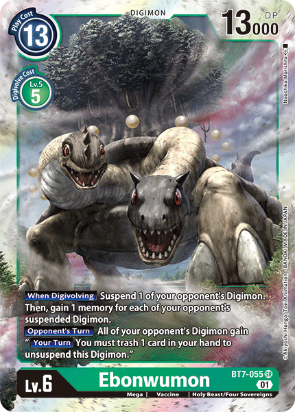 Digimon TCG Card BT7-055 Ebonwumon