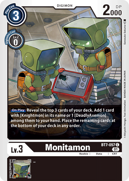 Digimon TCG Card BT7-057 Monitamon