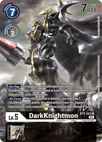 Digimon TCG Card 'BT7-063_P1' 'DarkKnightmon'