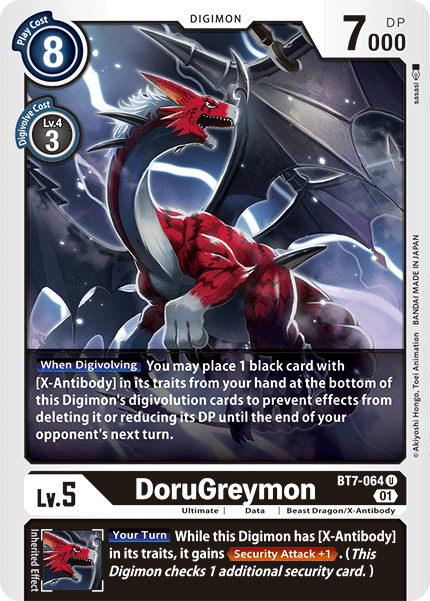 Digimon TCG Card 'BT7-064' 'DoruGreymon'