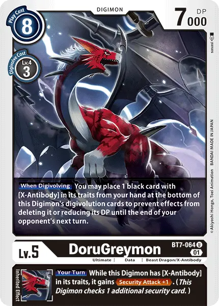 Digimon TCG Card 'BT7-064' 'DoruGreymon'