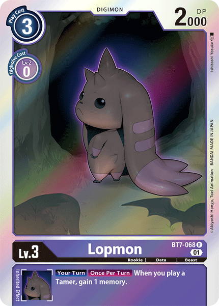 Digimon TCG Card 'BT7-068' 'Lopmon'