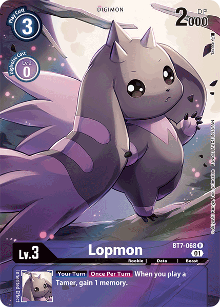 Digimon TCG Card BT7-068_P1 Lopmon