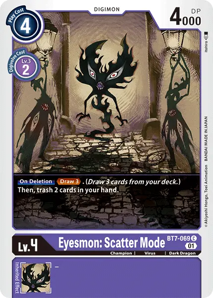 Digimon TCG Card 'BT7-069' 'Eyesmon: Scatter Mode'