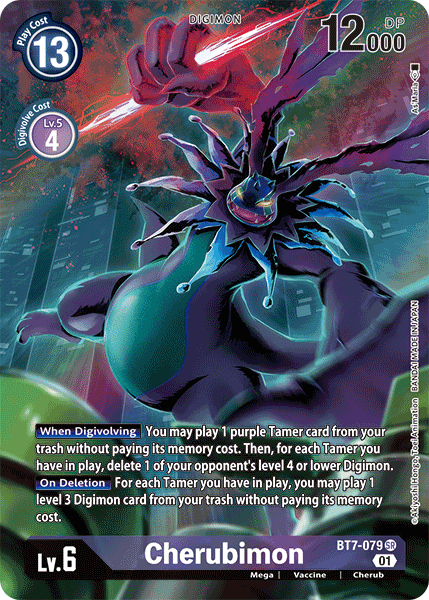 Digimon TCG Card BT7-079_P1 Cherubimon