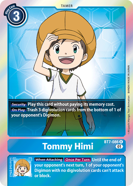 Digimon TCG Card 'BT7-086' 'Tommy Himi'