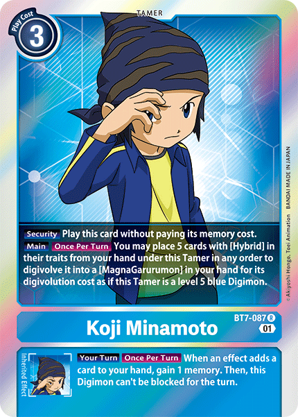 Digimon TCG Card 'BT7-087' 'Koji Minamoto'