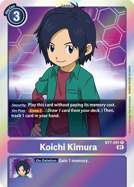 Digimon TCG Card 'BT7-091' 'Koichi Kimura'