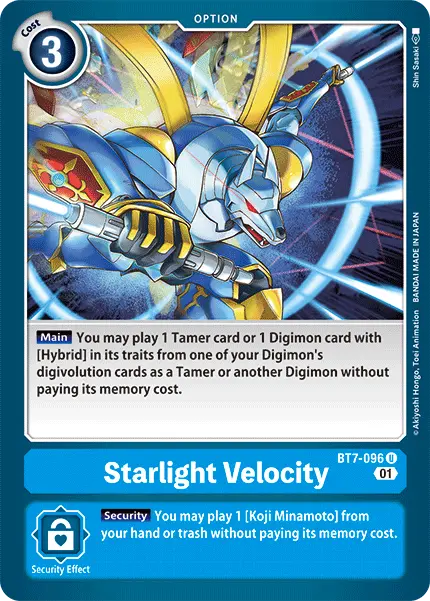 Digimon TCG Card 'BT7-096' 'Starlight Velocity'