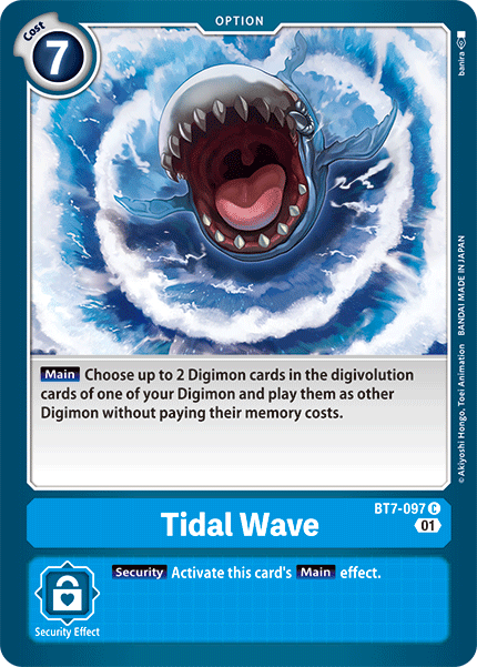 Digimon TCG Card 'BT7-097' 'Tidal Wave'