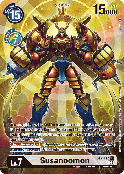 Digimon TCG Card BT7-112_P1 Susanoomon