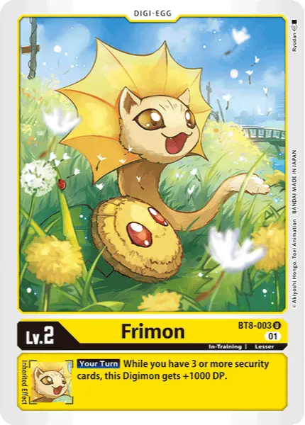 Digimon TCG Card 'BT8-003' 'Frimon'