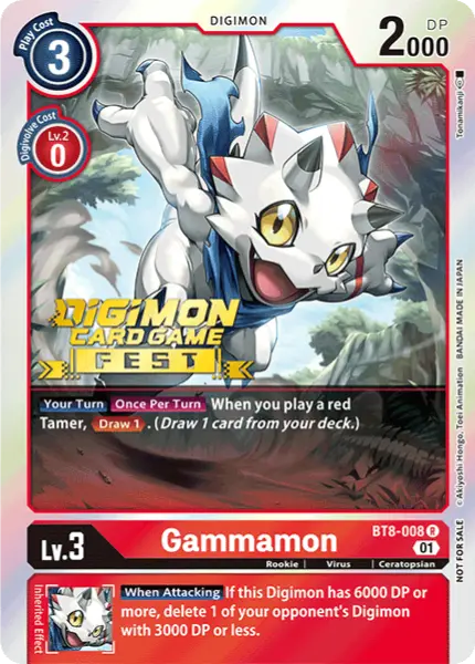 Digimon TCG Card BT8-008_P1 Gammamon