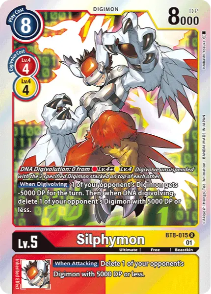 Digimon TCG Card BT8-015 Silphymon