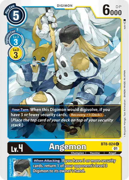 Digimon TCG Card BT8-024 Angemon