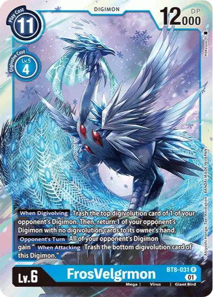 Digimon TCG Card BT8-031 FrosVelgrmon