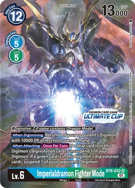 Digimon TCG Card 'BT8-032_P1' 'Imperialdramon Fighter Mode'