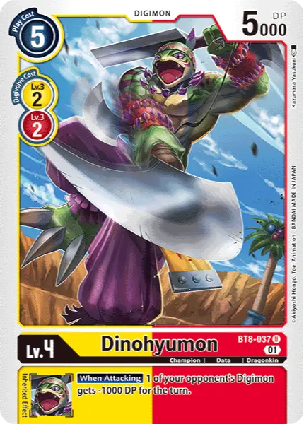 Digimon TCG Card 'BT8-037' 'Dinohyumon'