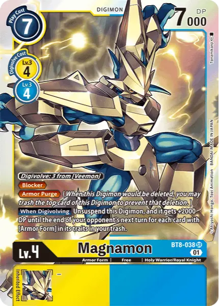Digimon TCG Card BT8-038 Magnamon