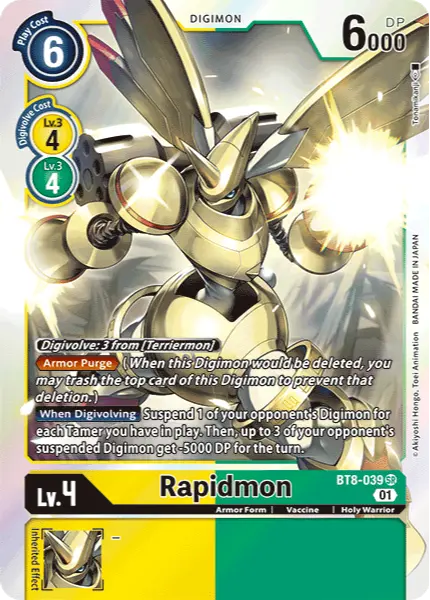 Digimon TCG Card BT8-039 Rapidmon