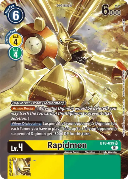 Digimon TCG Card 'BT8-039_P1' 'Rapidmon'