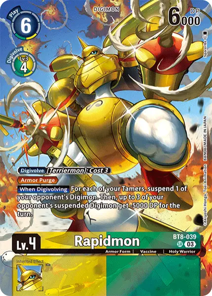 Digimon TCG Card 'BT8-039_P2' 'Rapidmon'