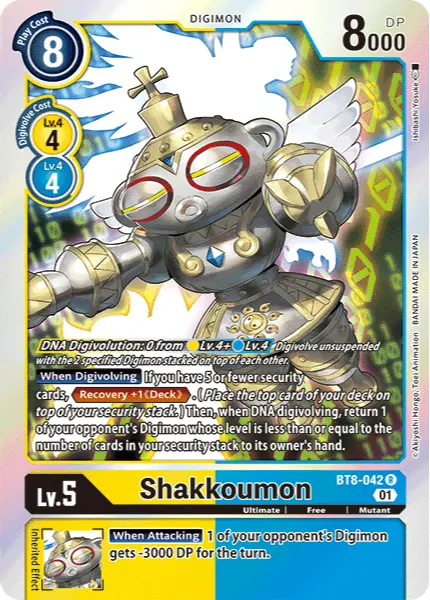 Digimon TCG Card BT8-042 Shakkoumon