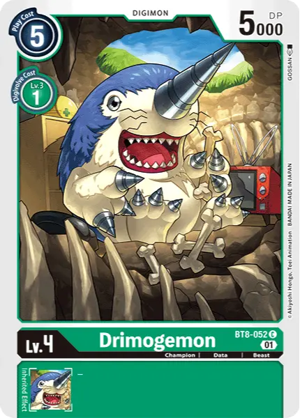 Digimon TCG Card 'BT8-052' 'Drimogemon'