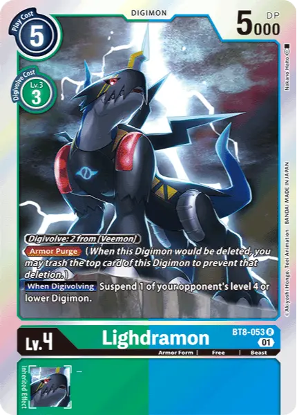 Digimon TCG Card 'BT8-053' 'Lighdramon'