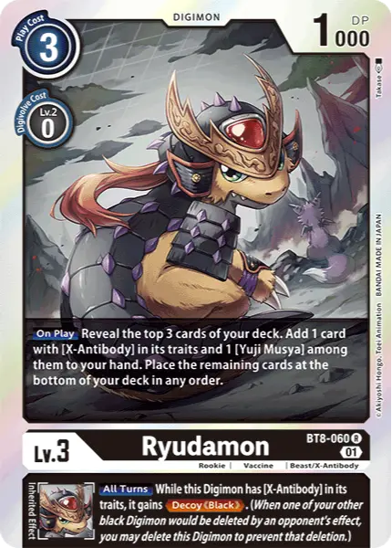 Digimon TCG Card BT8-060 Ryudamon