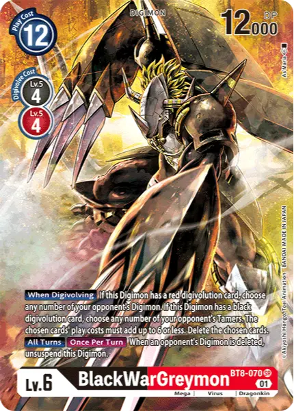 Digimon TCG Card 'BT8-070_P1' 'BlackWarGreymon'