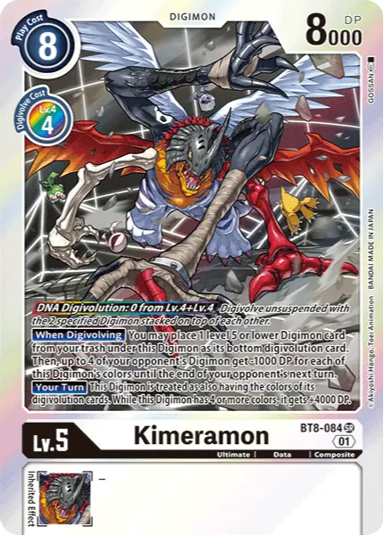 Digimon TCG Card BT8-084 Kimeramon