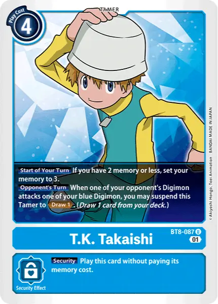 Digimon TCG Card BT8-087 T.K. Takaishi
